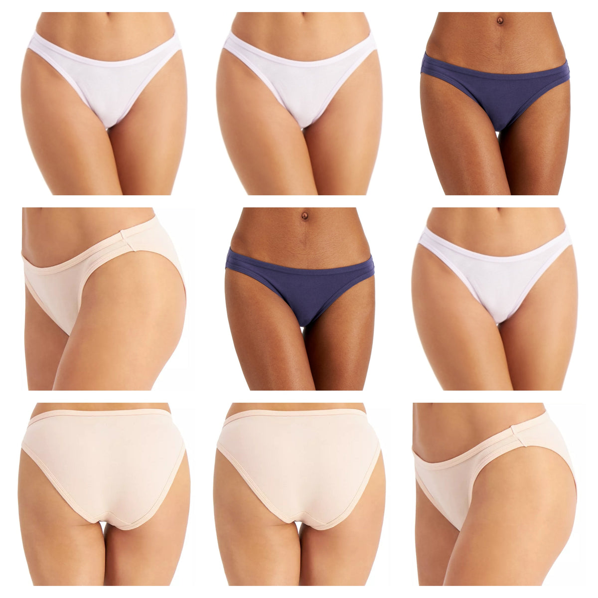 Soft Bikini, Thong & Hipster Underwear 5-Pack