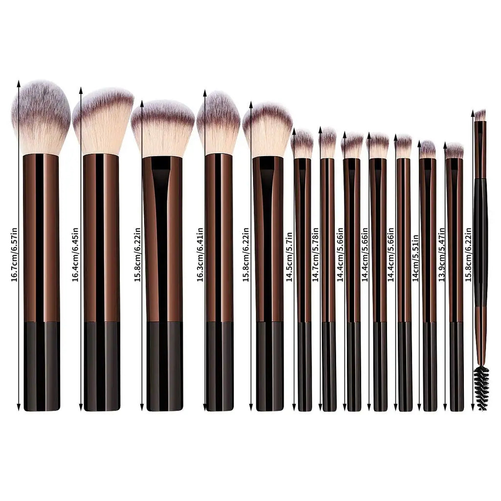 13-Piece Face & Eye Makeup Brush Set