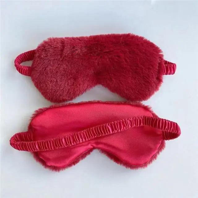 Cute Fluffy Plush Sleep Eye Mask