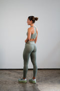 Women’s Stretch Leggings | Olive Green Activewear Leggings | Last Rep