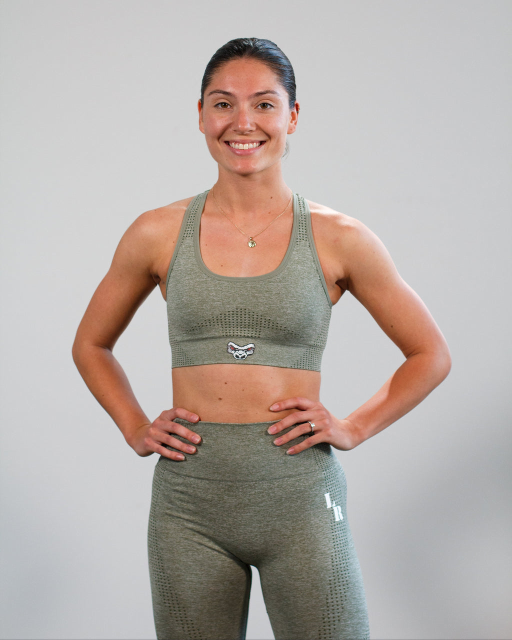 Women’s Sports Bra | Olive Green Activewear Sports Bra | Last Rep