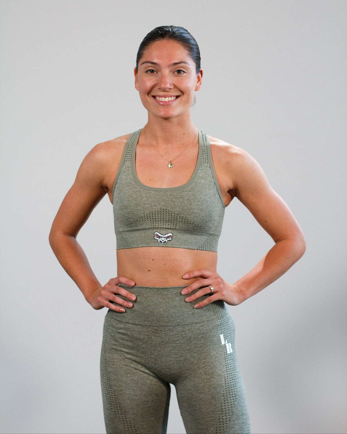 Women’s Sports Bra | Olive Green Activewear Sports Bra | Last Rep