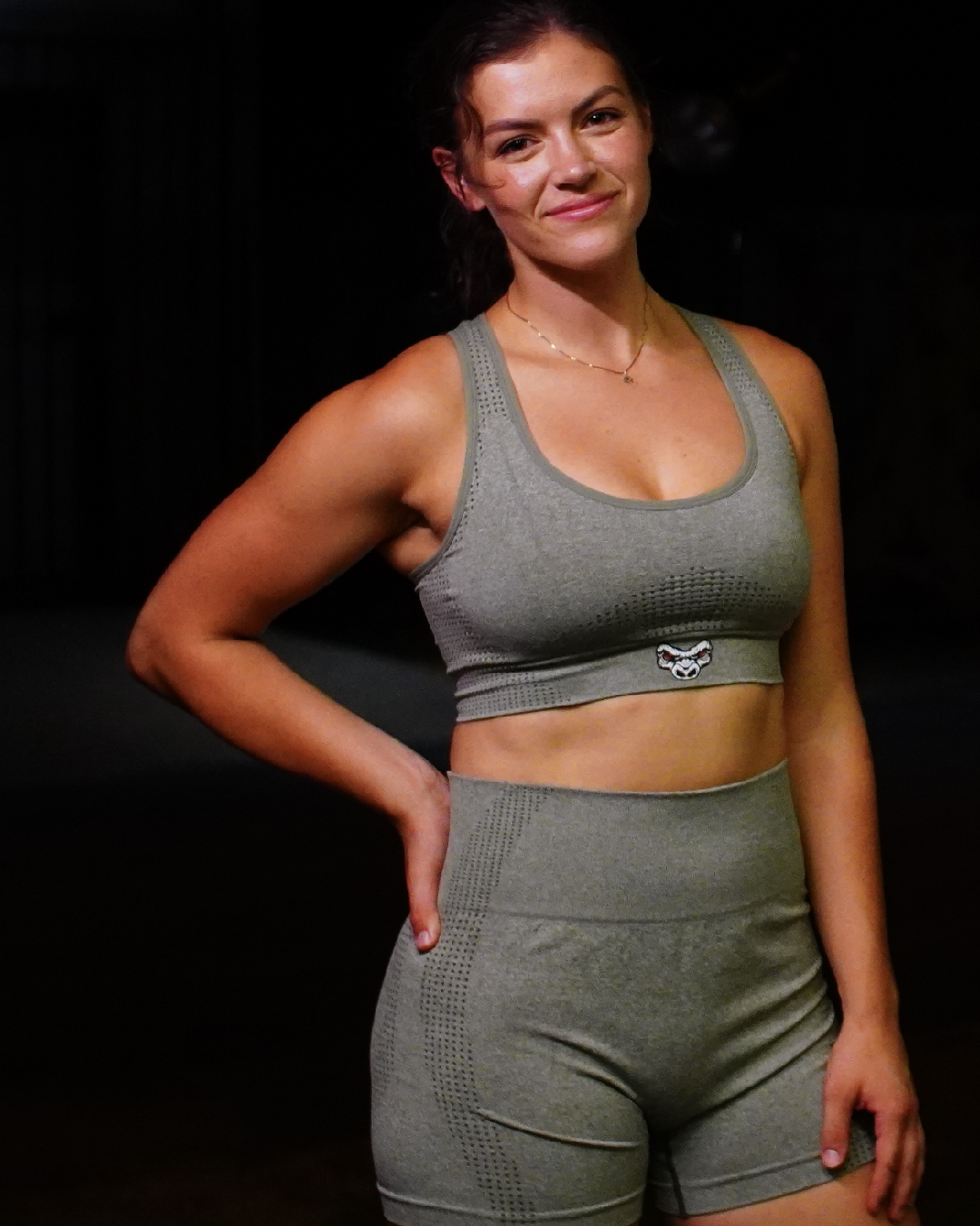 Women’s High-Waisted Bike Shorts | Olive Green Activewear Shorts | Last Rep