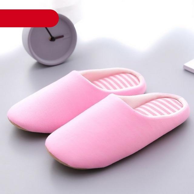 Unisex Plush Memory Foam House Slippers