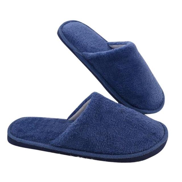 Unisex Plush Memory Foam House Slippers