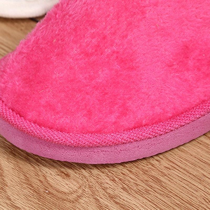 Unisex Plush Memory Foam House Slippers
