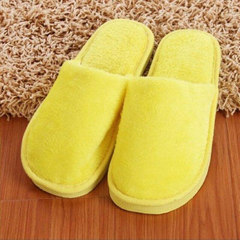 Unisex Plush Memory Foam House Slippers