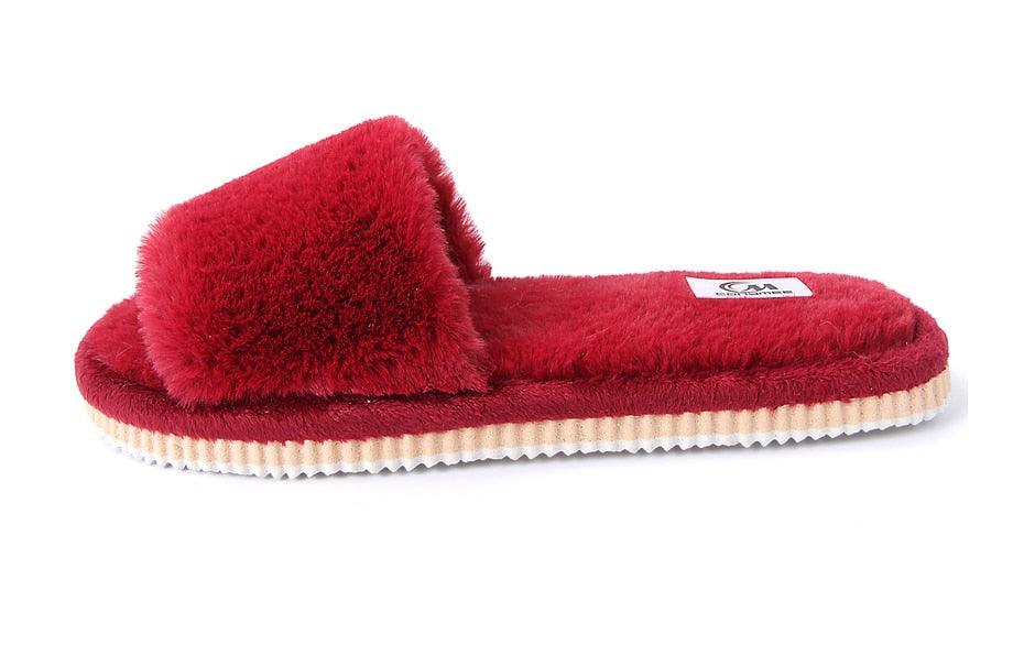Women's Fuzzy Faux Fur House Slippers